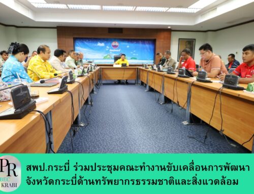 สพป.กระบี่ ร่วมประชุมคณะทำงานขับเคลื่อนการพัฒนาจังหวัดกระบี่ด้านทรัพยากรธรรมชาติและสิ่งแวดล้อม